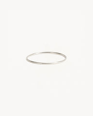 14k Solid White Gold Sweet Purity Ring