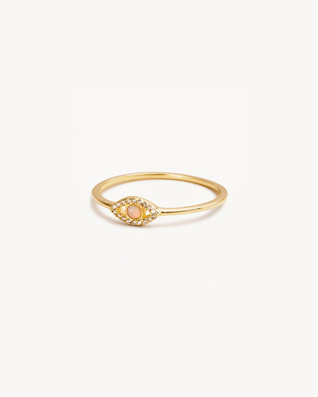 18k Gold Vermeil Eye of Intuition Ring