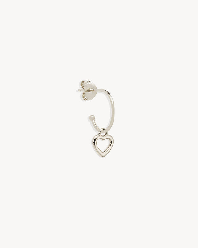 Sterling Silver Pure Love Hoop