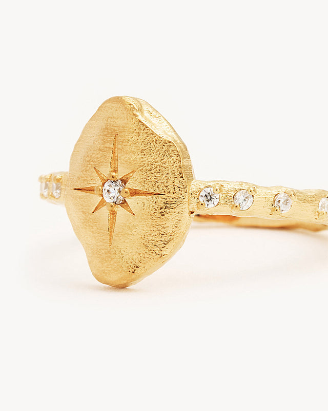 18k Gold Vermeil North Star Ring