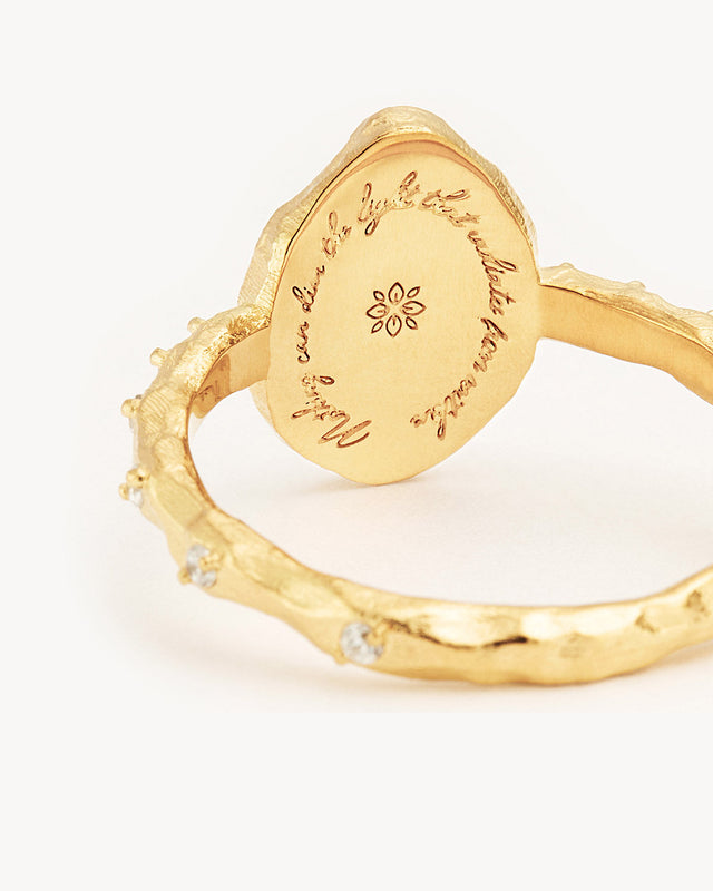 18k Gold Vermeil North Star Ring