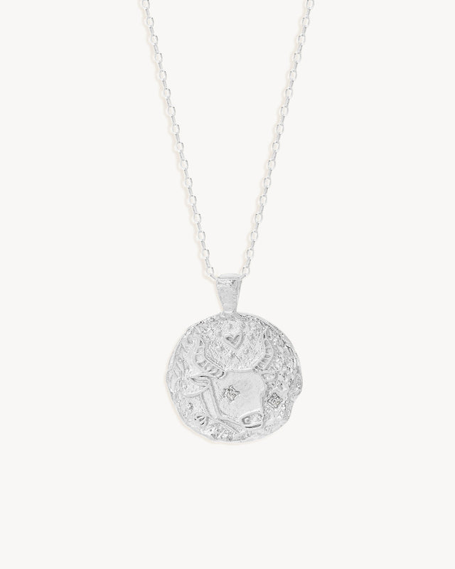 Sterling Silver Written In The Stars Zodiac Necklace - Taurus